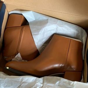 Cole Haan brown leather booties